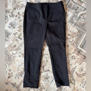 LOFT Dark Brown Trousers with Gold Accents